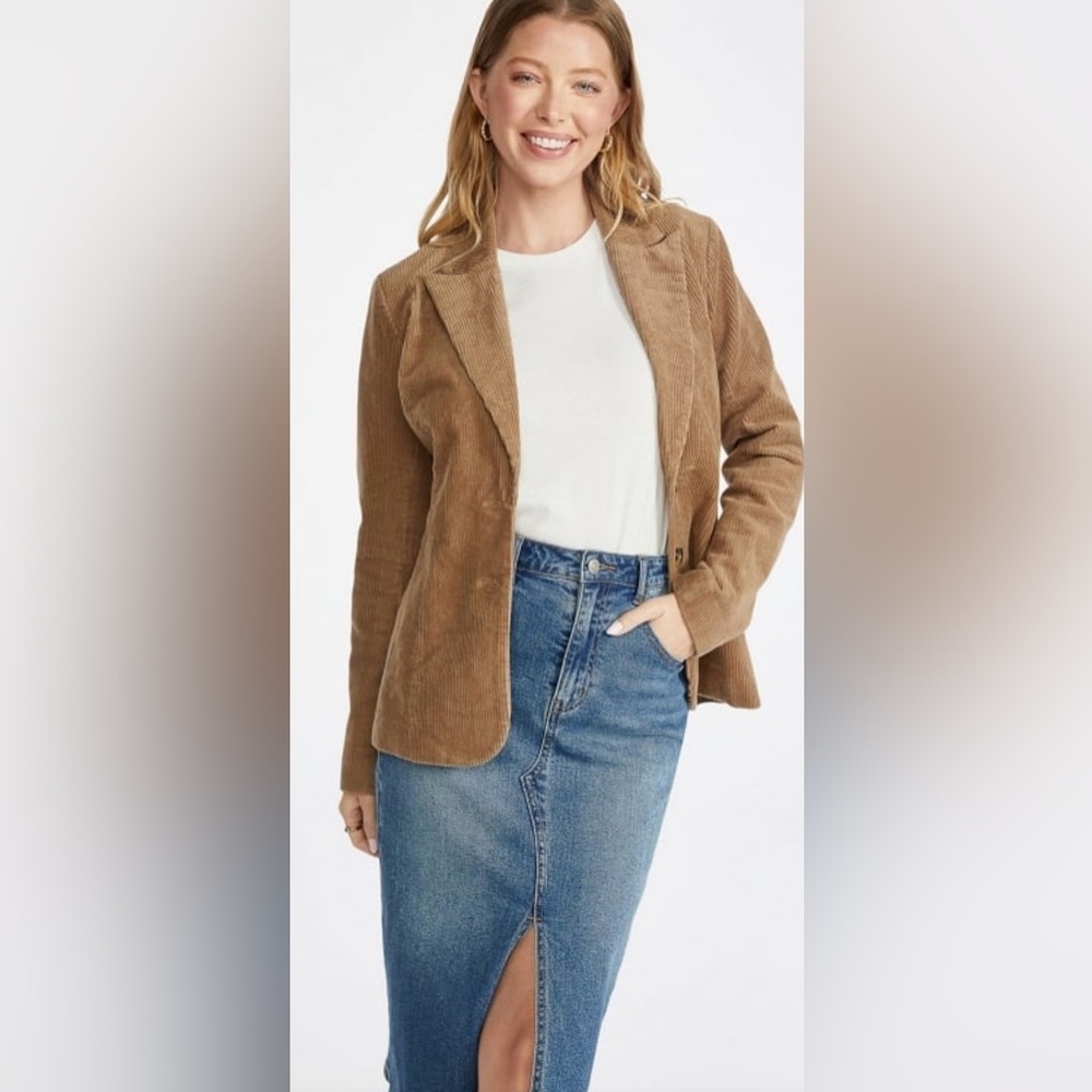 NWT Tan Corduroy Women's Blazer